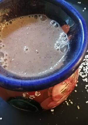 Una foto de Atole de amaranto y cocoa