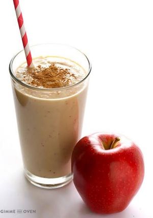 A picture of Apple milk shake.