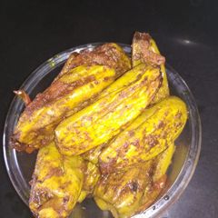 A picture of Pointed gourd masala.