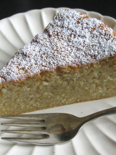 A picture of Mashed Potato & Almond Cake.