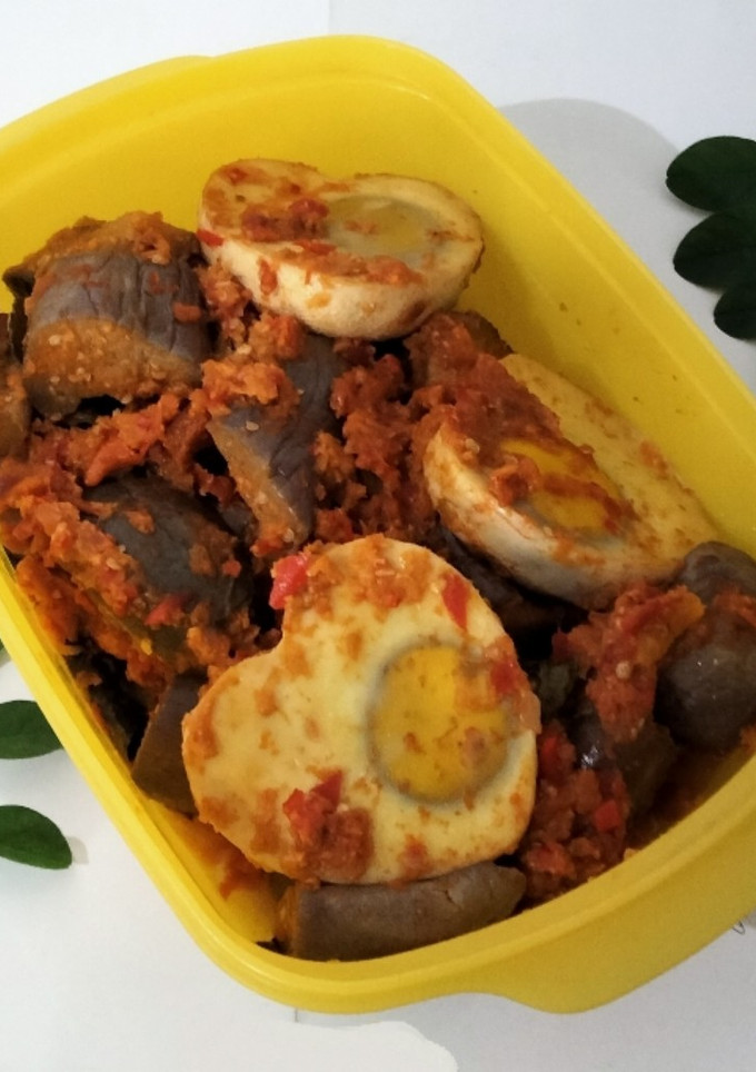 Foto resep Balado Terong dan Telur Mata Hati