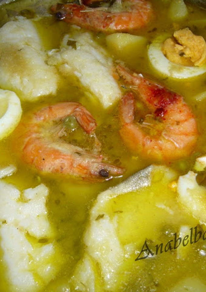 Una foto de Patatas con bacalao