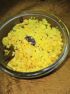 A picture of Rice Rava Upma.