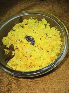 A picture of Rice Rava Upma.