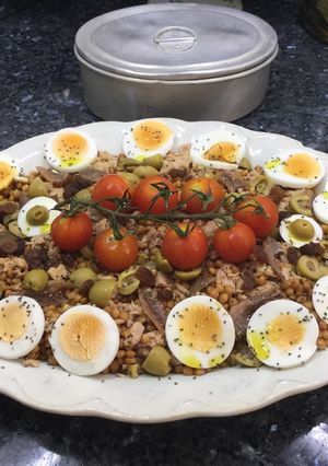Una foto de Ensalada de lentejas