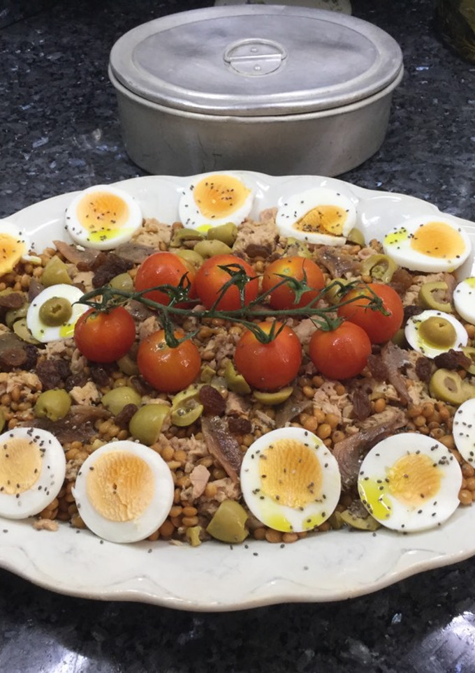 Una foto de Ensalada de lentejas