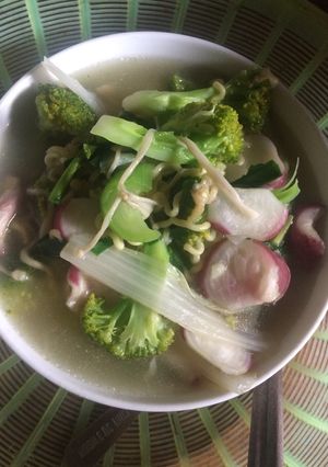 Hình của món Mì nấu cải.