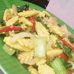 รูปของ Tumis Jagung Muda dan Pokcoy