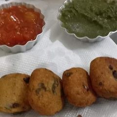 A picture of Singara aata potato paties.