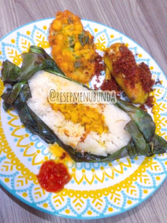 Foto resep Nasi Bakar isi Ayam Suwir