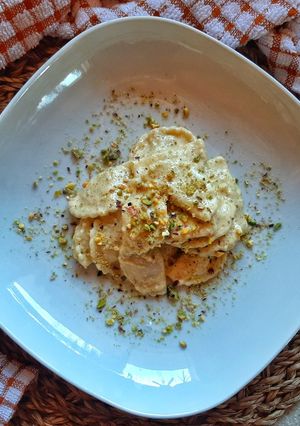 Foto di Ravioli con pesto di mandorle e pistacchi