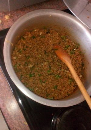 A picture of Mince Filling for Samoosa.