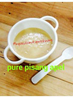 Foto resep Pure pisang apel-MPASI