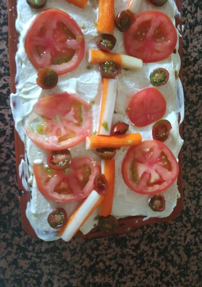 Una foto de Pastel de salmón