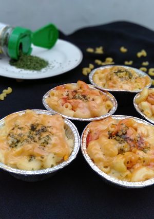 Foto resep Chicken macaroni schotel extra cheese toping