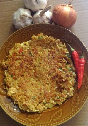 Foto resep Omelet Mie