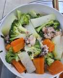 Canh mọc rau củ