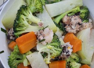 Hình của món Canh mọc rau củ.