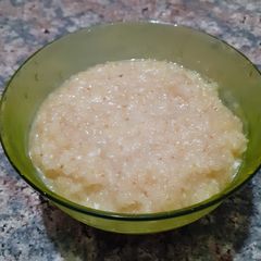 Meethi maheri / sweet curd porridge A picture of Meethi maheri / sweet curd porridge.