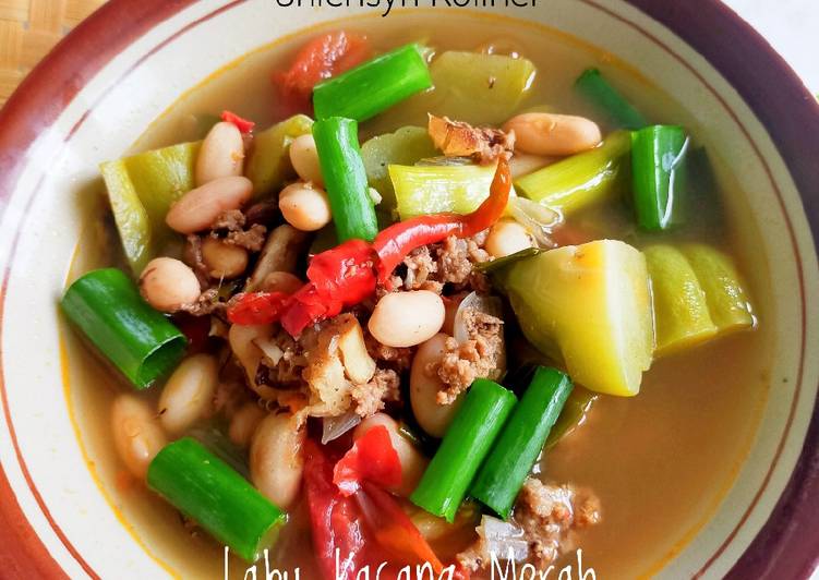 kaidah memasak Labu Kacang Merah yang enak