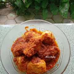 A picture of Sambal Tahu Telur.
