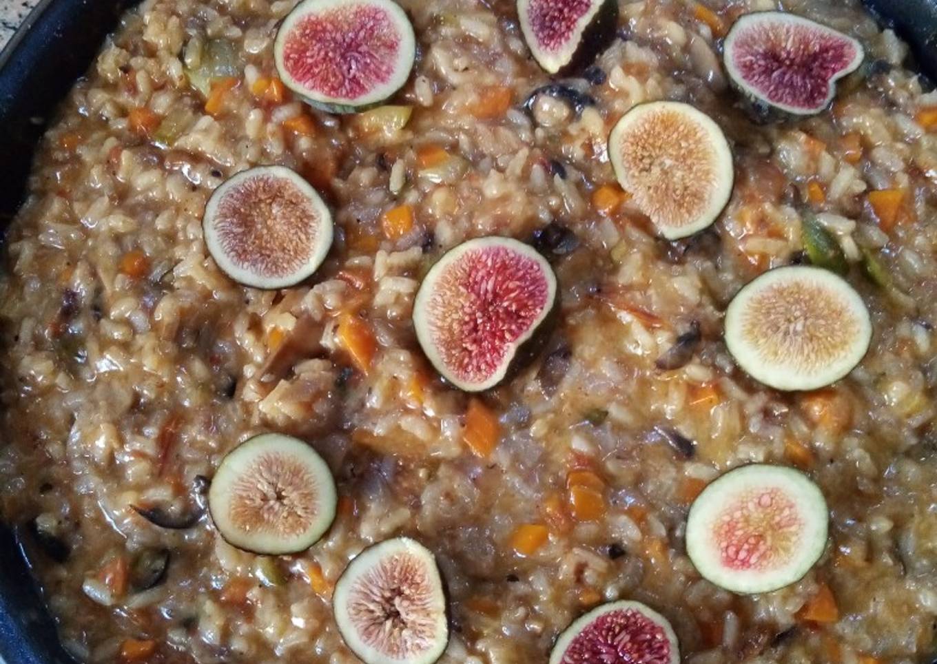 Risotto al estilo de mi amiga en norte de Italia