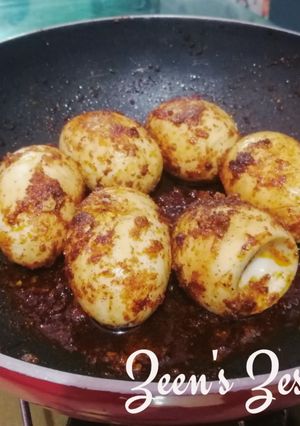 A picture of Masala Boiled Ande.