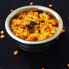 A picture of Peanut Masala Rice.