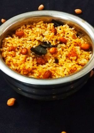 A picture of Peanut Masala Rice.