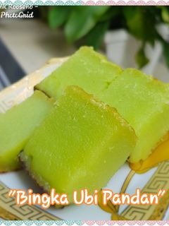 Foto resep Bingka Ubi Pandan Kenyal
