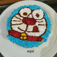 A picture of Butterscotch doremon cake.