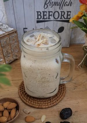 Foto resep Jus Kurma Almond Gurih dan Creamy (Less Sugar)