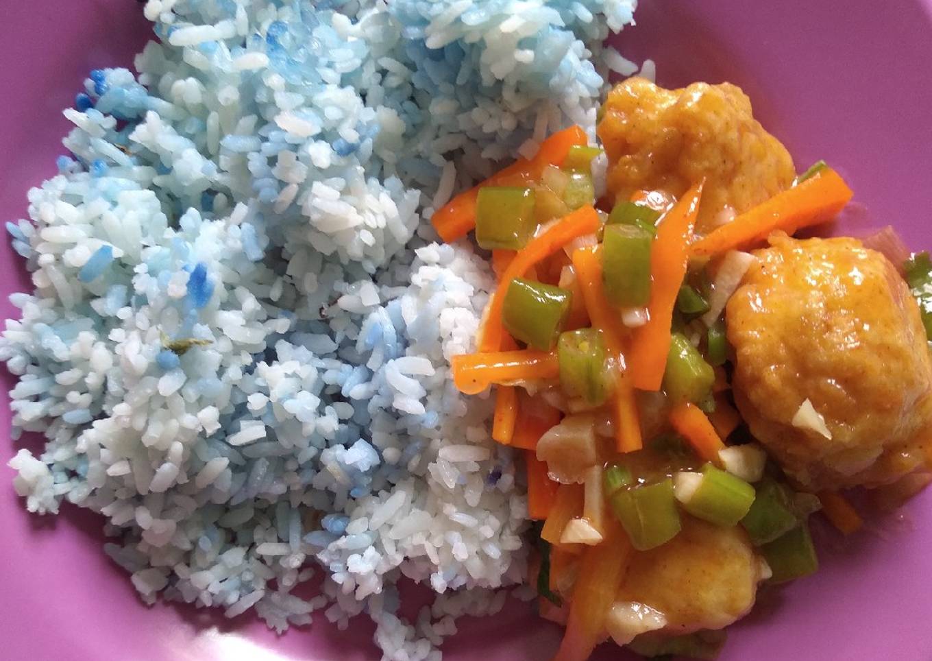 Tahu goreng saus asam manis