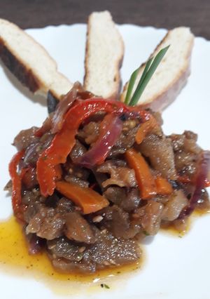 Una foto de Berenjenas al escabeche