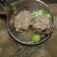 A picture of Simple Meatballs Soup.
