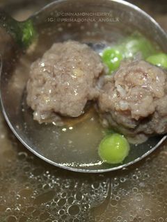 A picture of Simple Meatballs Soup.