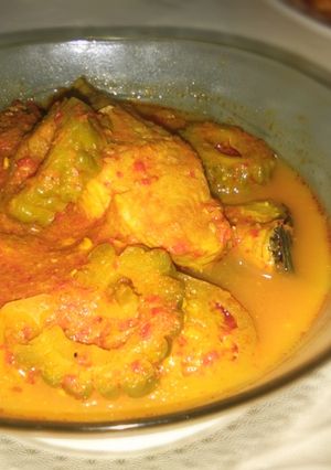 Foto resep Asam pedas ikan toman pare