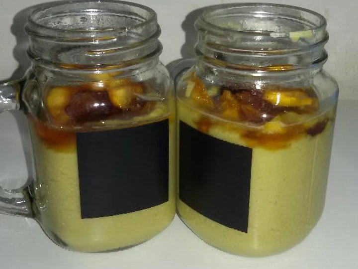 Cara Sederhana Membuat Resep  17. Overnight oats avocado w/ mix fruits caramel yang Bikin Ngiler, Sempurna