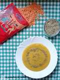 Zuppa di lenticchie e semi di finocchio