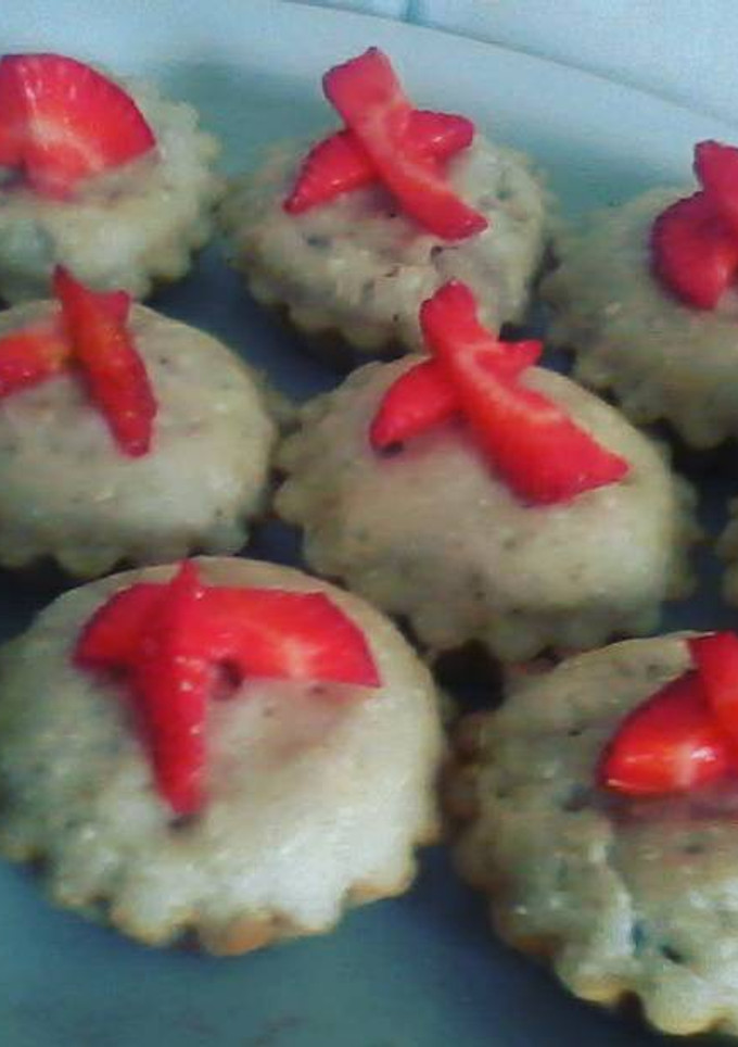Una foto de Cupcakes de cambur y coco