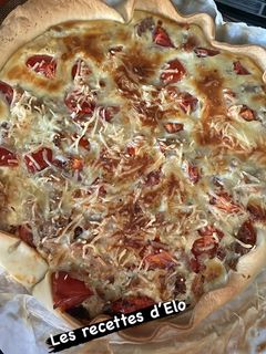Une photo de Tarte tomate thon et moutarde