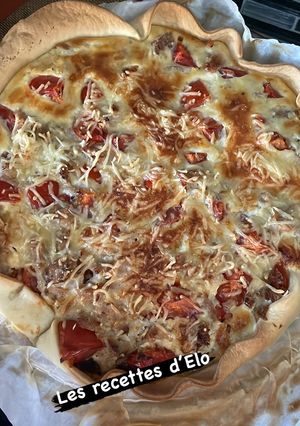 Une photo de Tarte tomate thon et moutarde