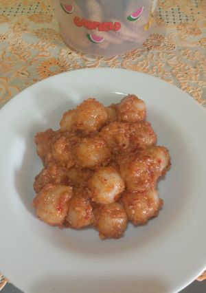 Foto resep Cilok saus kacang pedas