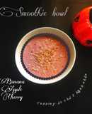Smoothie bowl  (chuối, cherry, táo)
