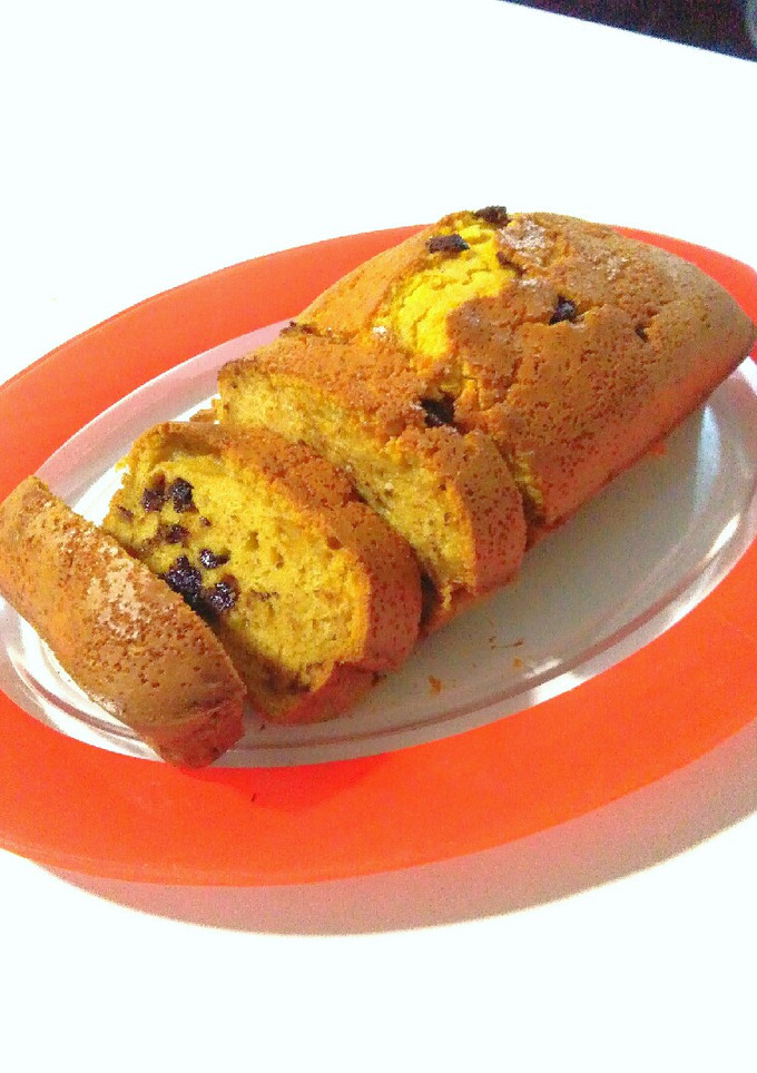 Una foto de Bizcocho de calabaza con chispas de chocolate