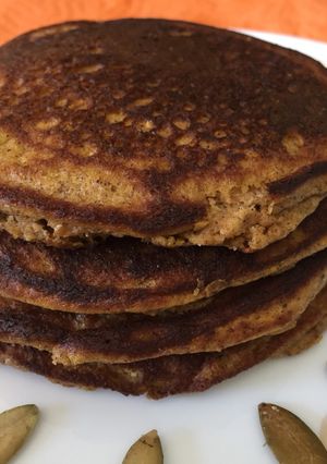 Una foto de Hot cakes de calabaza 🎃/ low carb