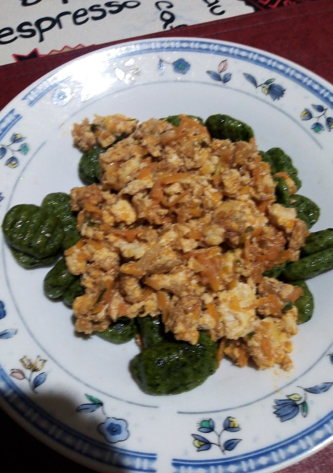 Una foto de Ñoquis veganos sin gluten