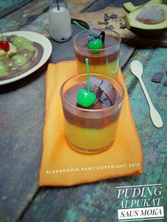 Foto resep Puding Alpukat Saus Moka