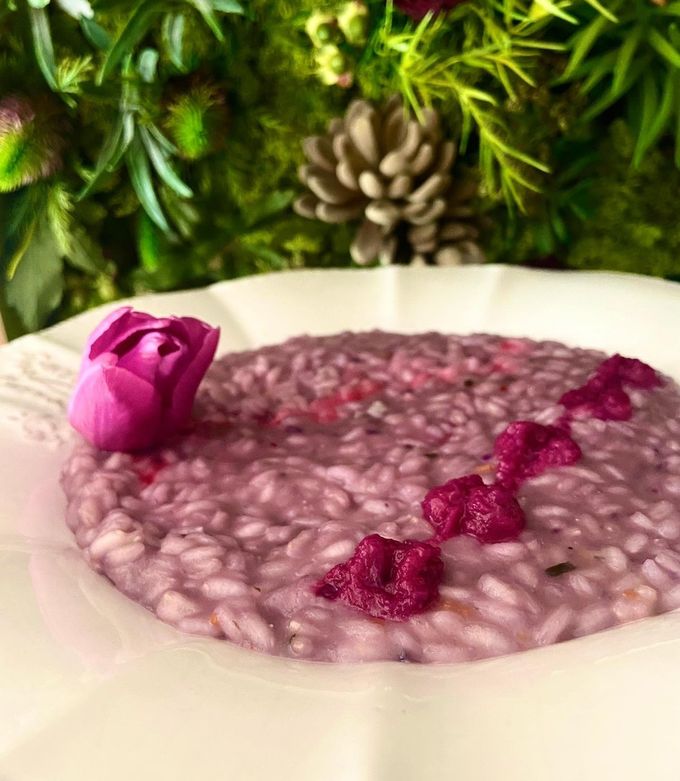 Foto di Risotto al cavolo viola e gorgonzola
