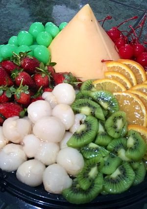 Foto resep Tumpeng Puding Buah Simple
